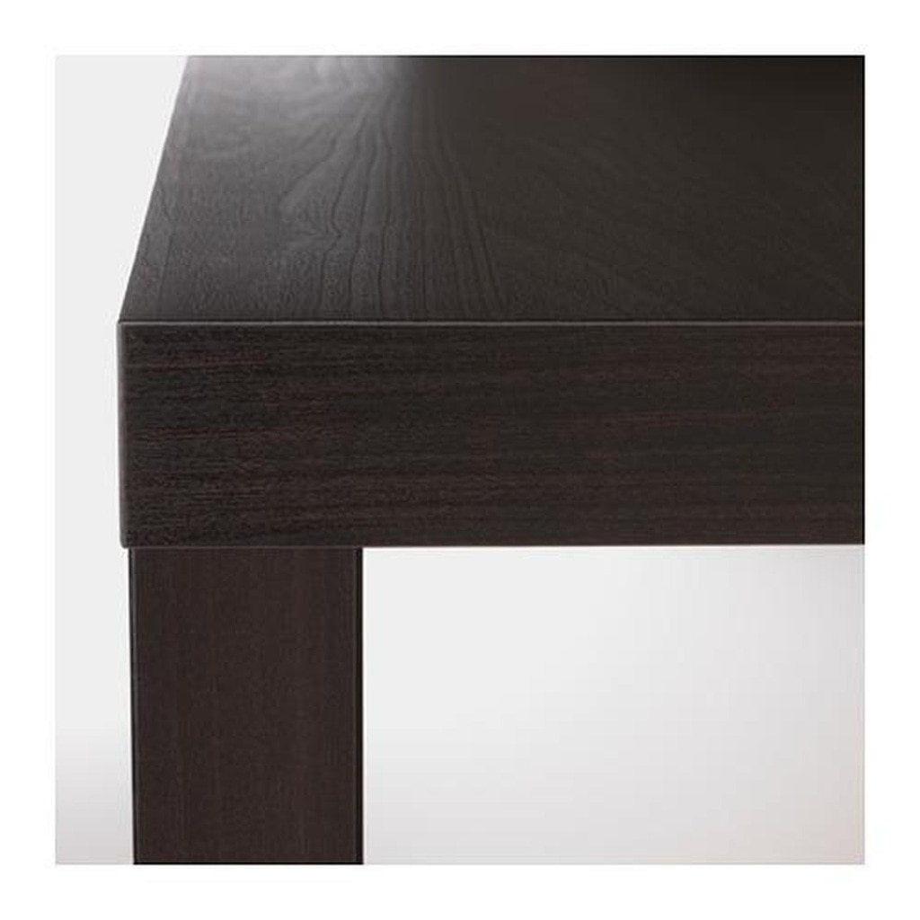 Lack ЛАКК придиванный столик, черно-коричневый55x55 см